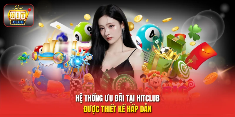 Hệ thống ưu đãi tại HitClub được thiết kế hấp dẫn